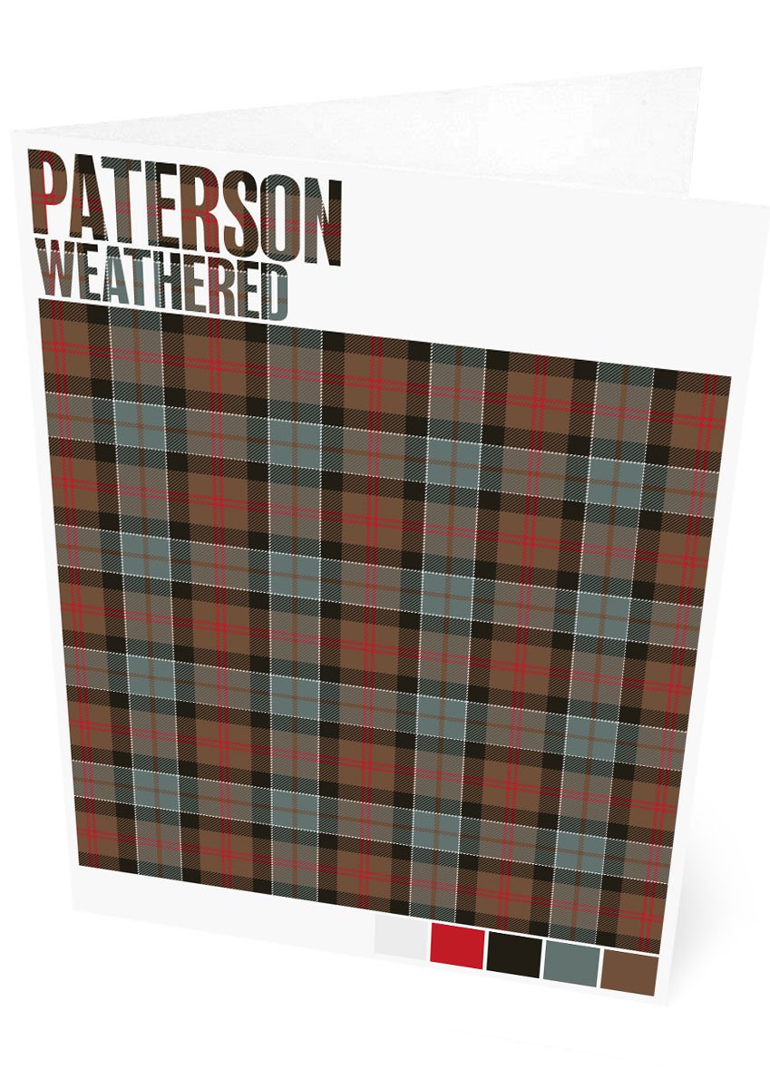 Paterson Weathered tartan – set of two cards