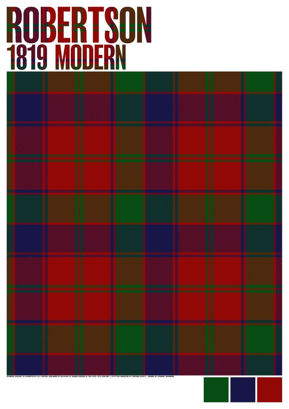 Robertson 1819 Modern tartan – poster