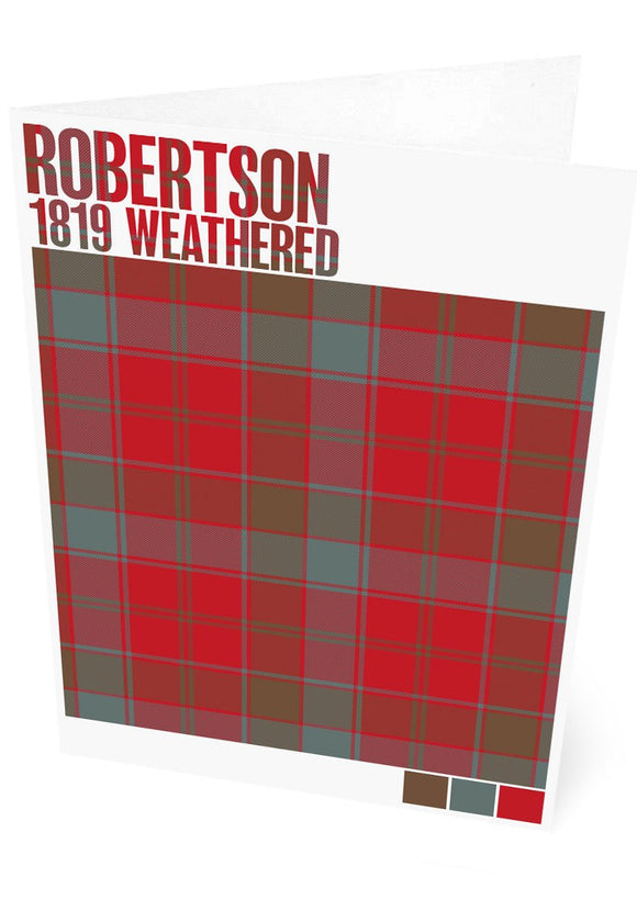 Robertson 1819 Weathered tartan – set of two cards