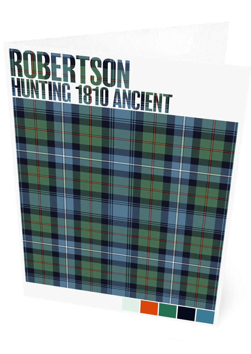 Robertson Hunting 1810 Ancient tartan – set of two cards