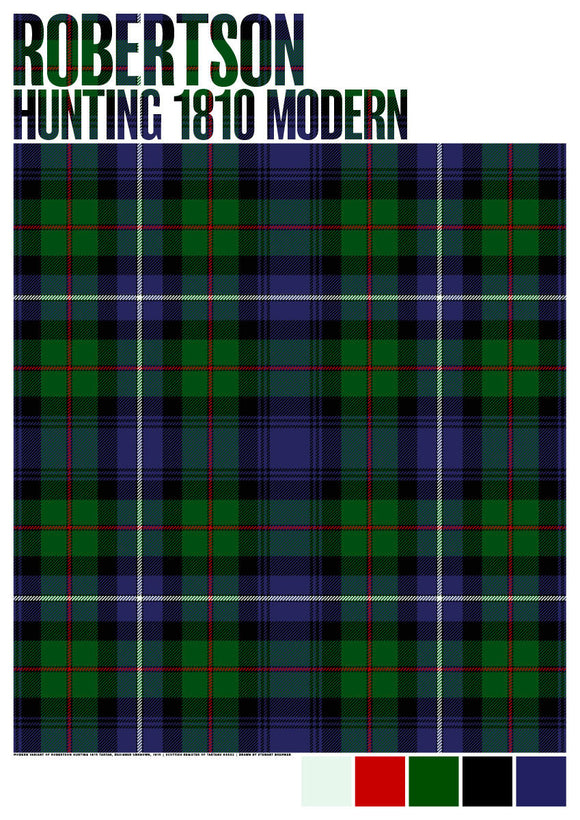Robertson Hunting 1810 Modern tartan – poster