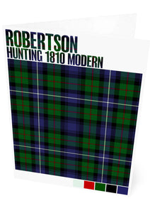 Robertson Hunting 1810 Modern tartan – set of two cards