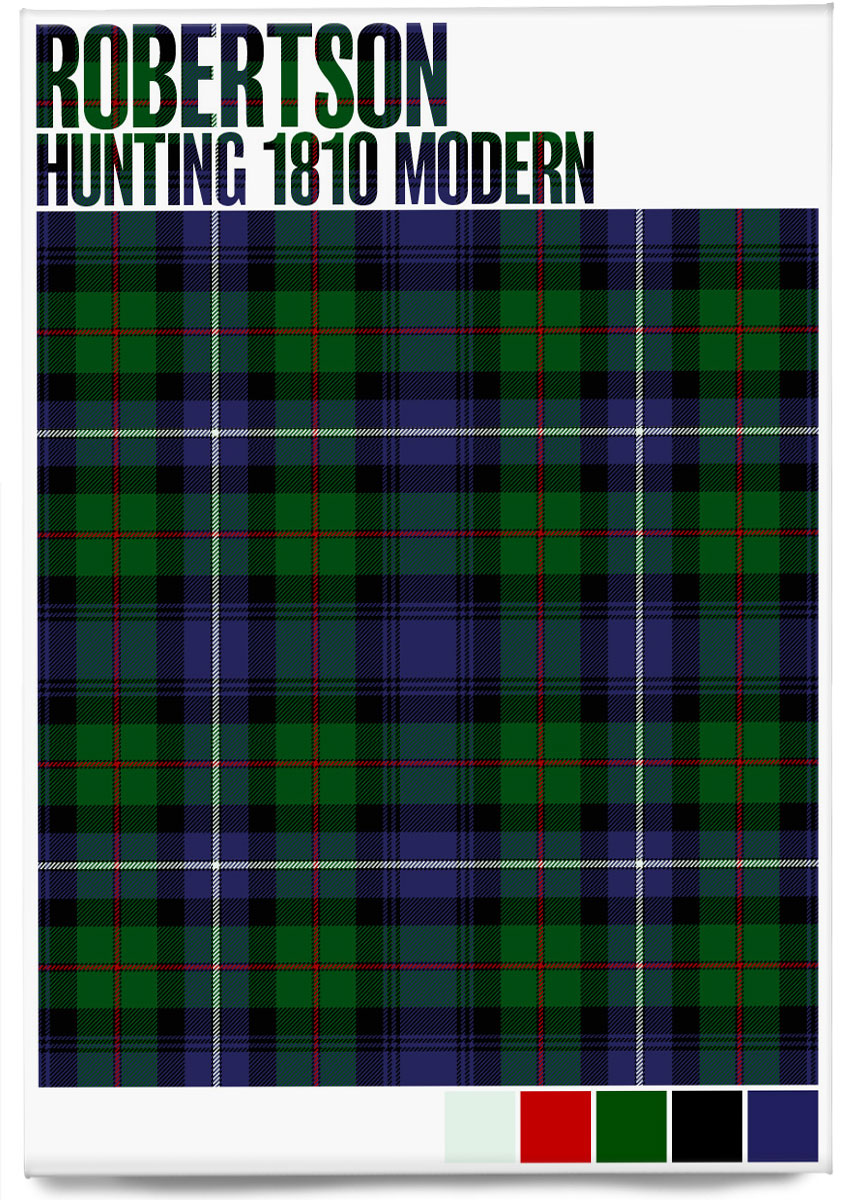 Robertson Hunting 1810 Modern tartan – magnet