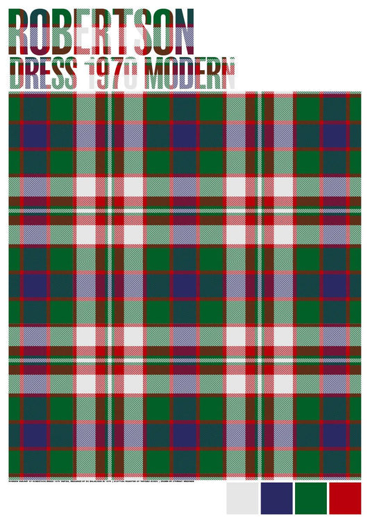 Robertson Dress 1970 Modern tartan – giclée print