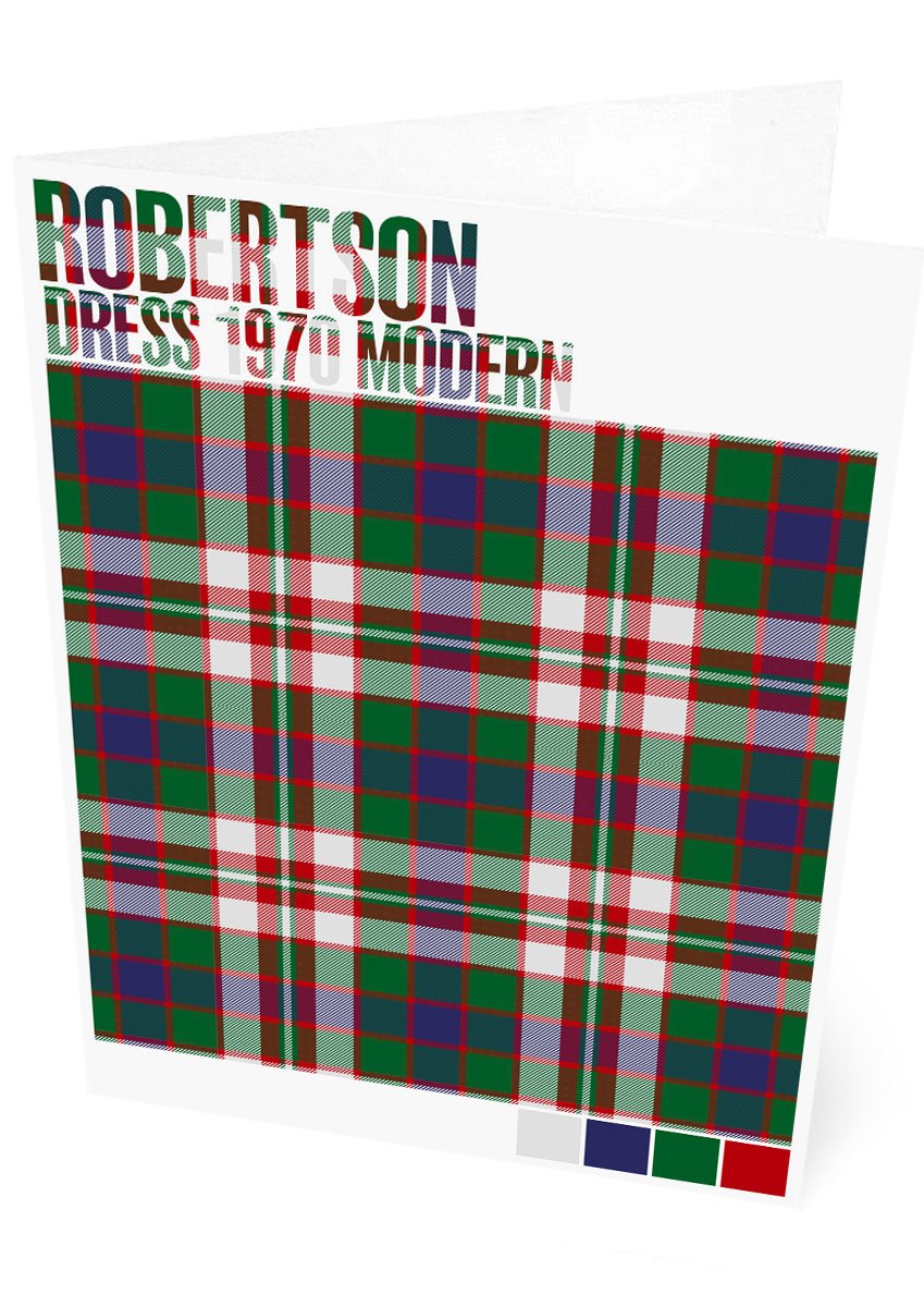 Robertson Dress 1970 Modern tartan – set of two cards