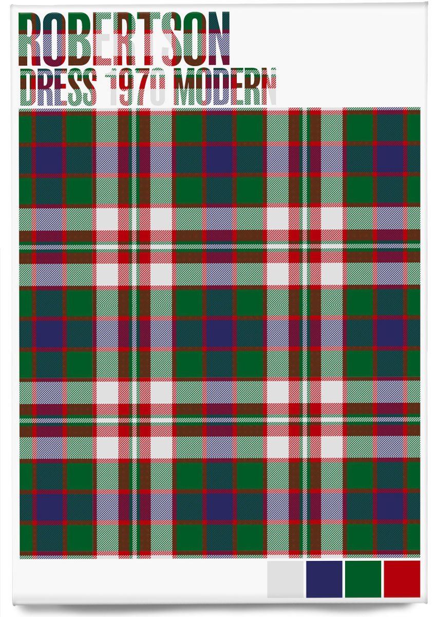 Robertson Dress 1970 Modern tartan – magnet