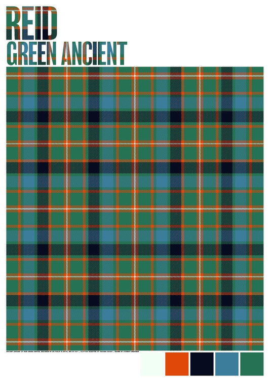 Reid Green Ancient tartan – poster