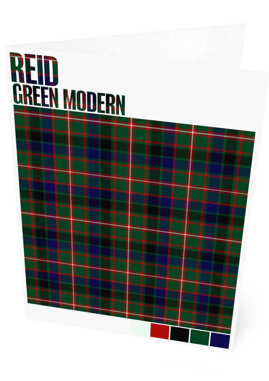 Reid Green Modern tartan – set of two cards