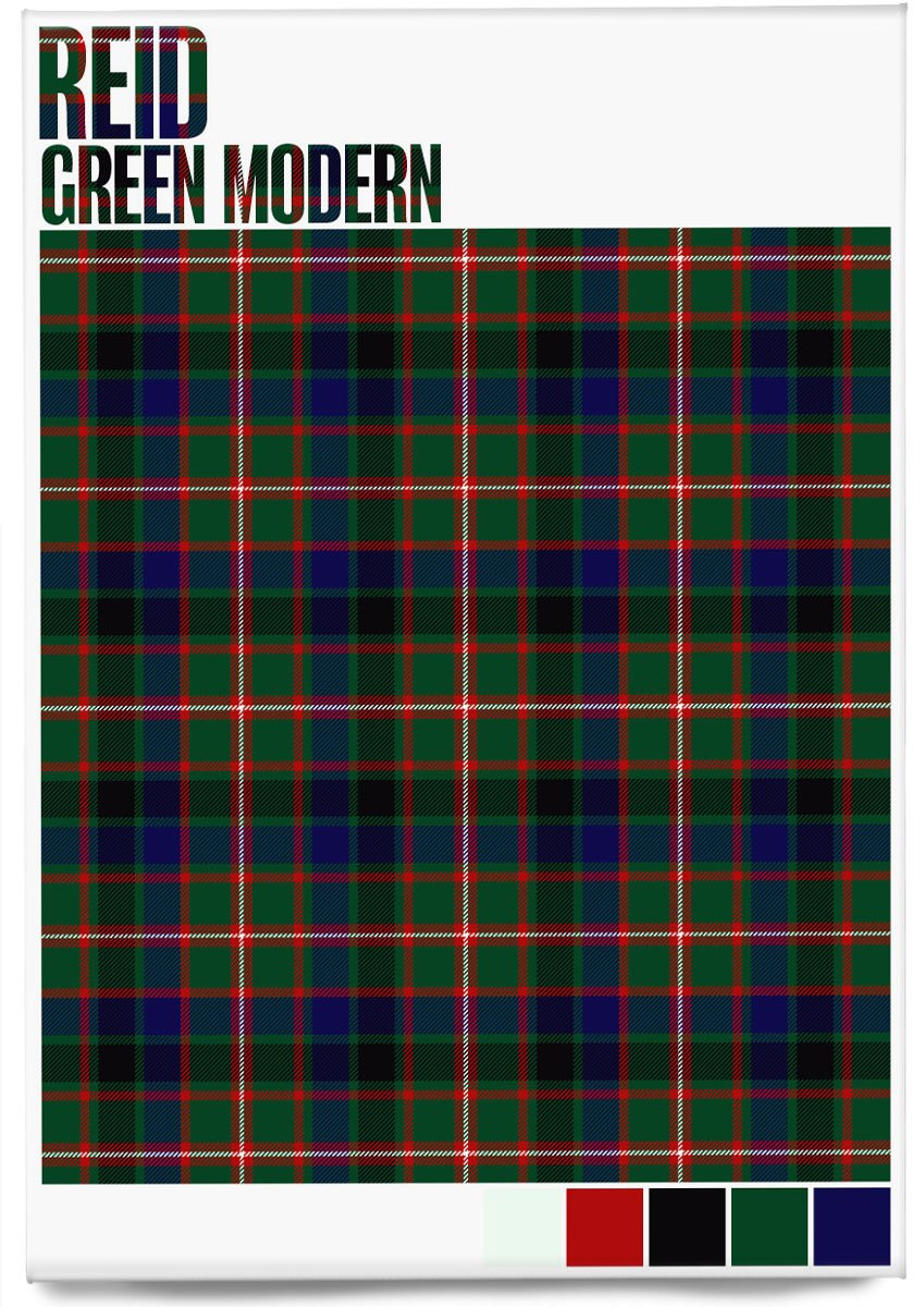 Reid Green Modern tartan – magnet