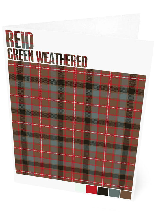 Reid Green Weathered tartan – set of two cards