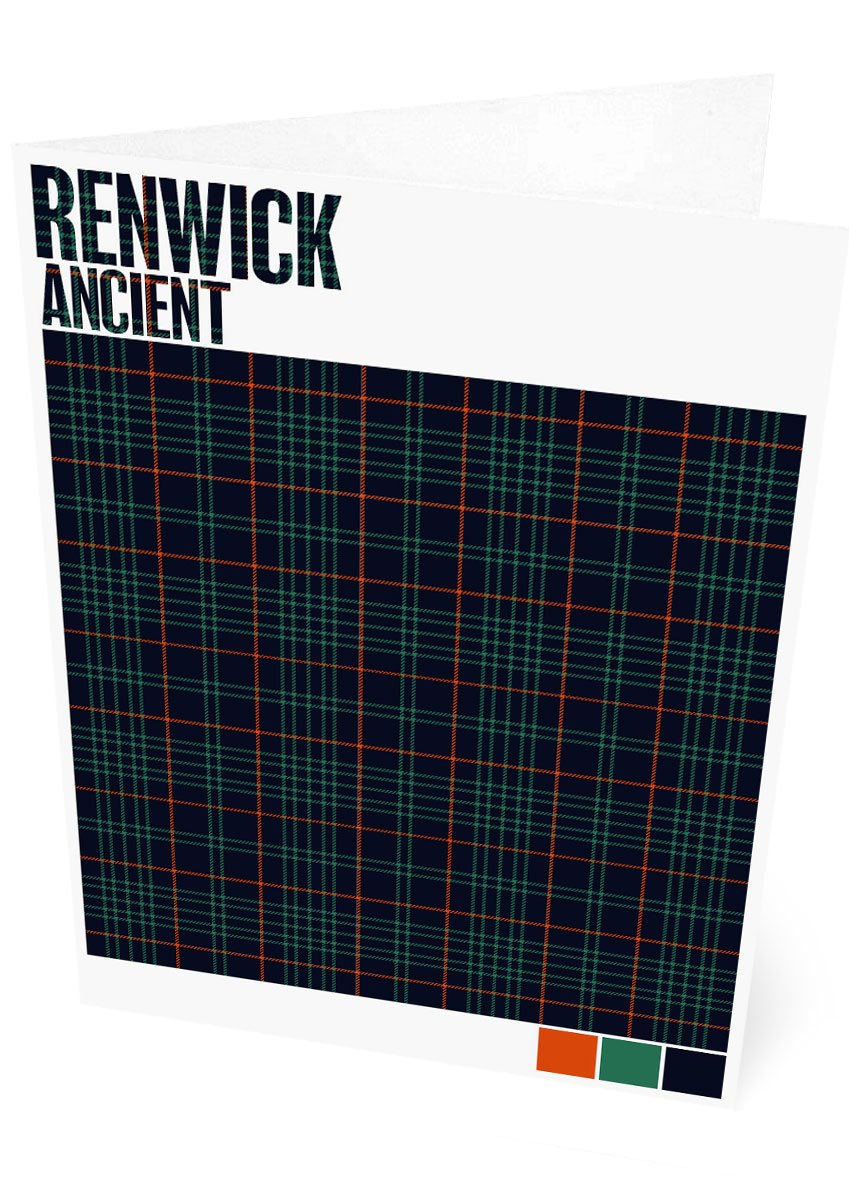 Renwick Ancient tartan – set of two cards