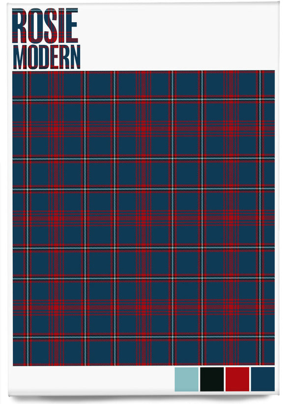 Rosie Modern tartan – magnet