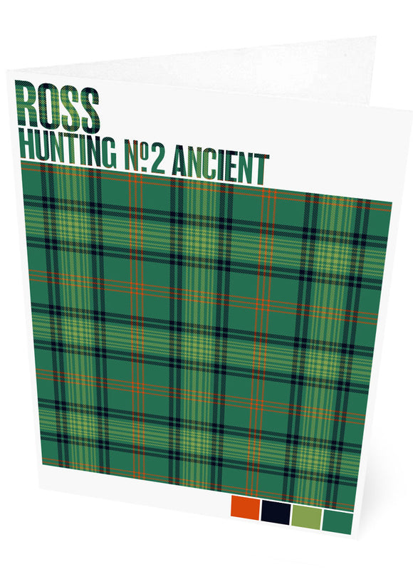 Ross Hunting #2 Ancient tartan – set of two cards