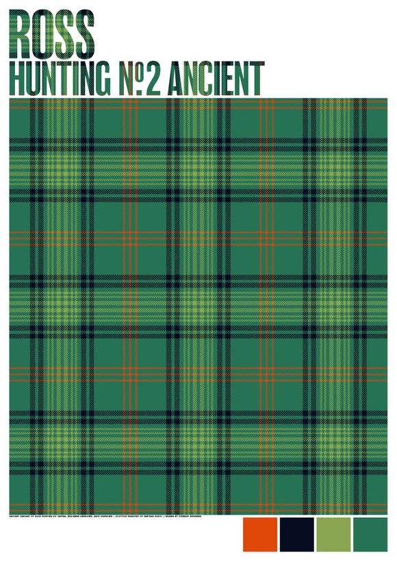 Ross Hunting #2 Ancient tartan – giclée print
