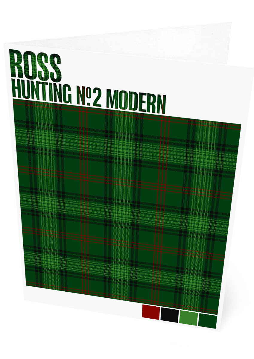 Ross Hunting #2 Modern tartan – set of two cards