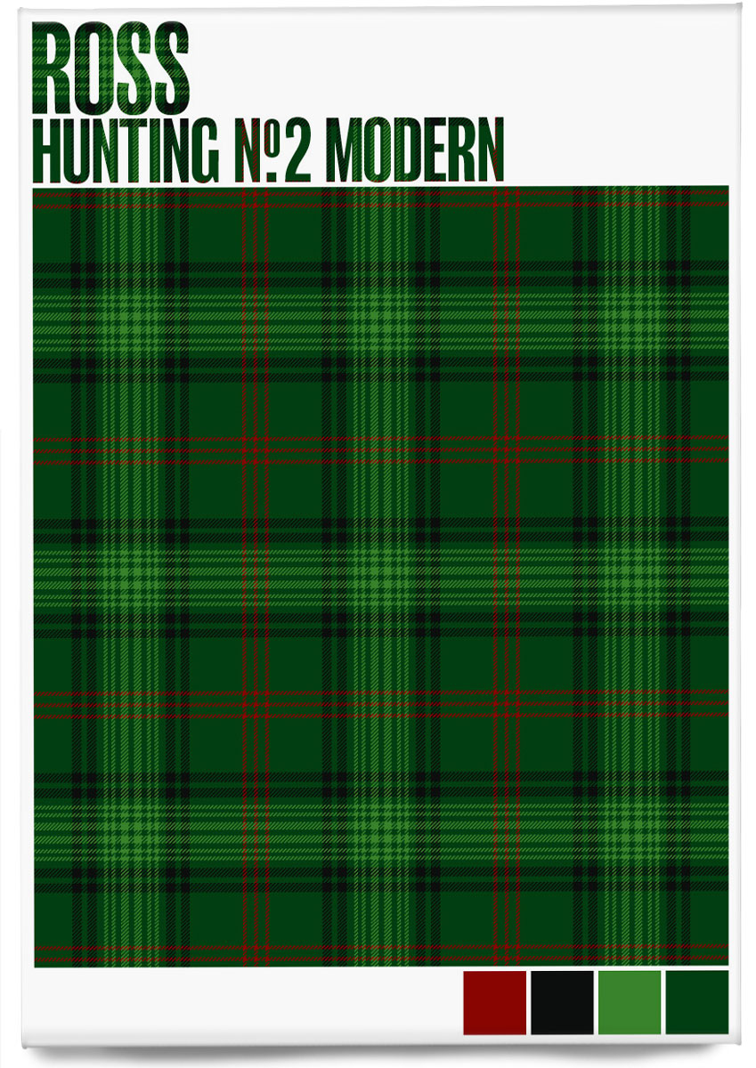 Ross Hunting #2 Modern tartan – magnet