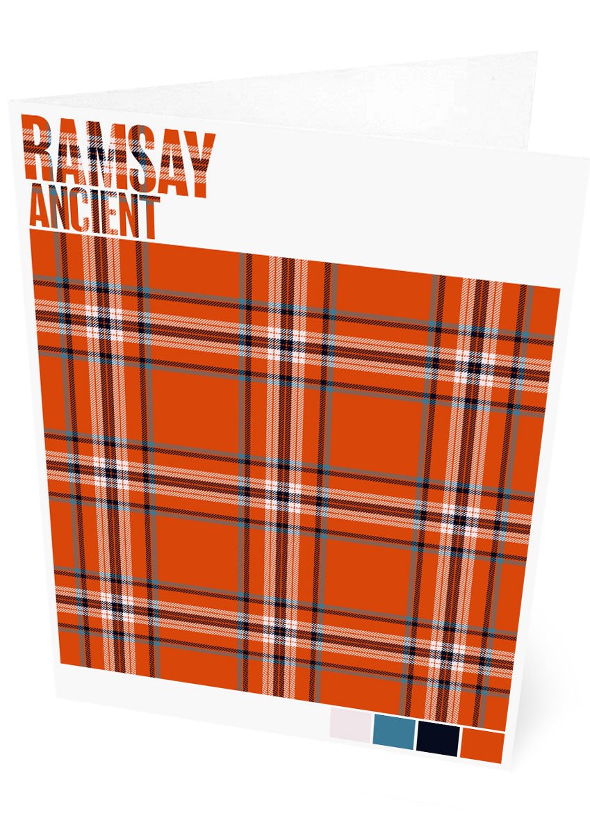 Ramsay Ancient tartan – set of two cards