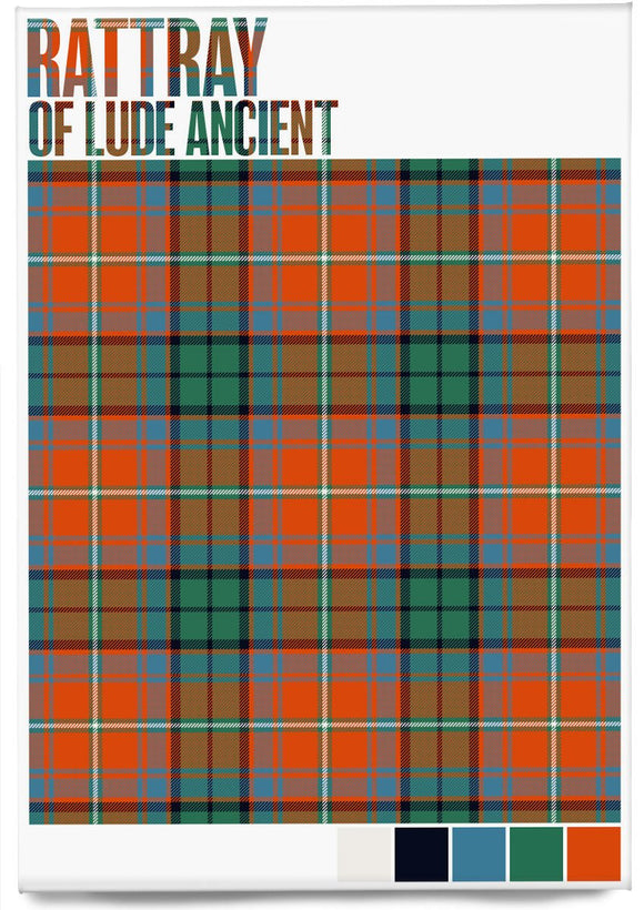 Rattray of Lude Ancient tartan – magnet