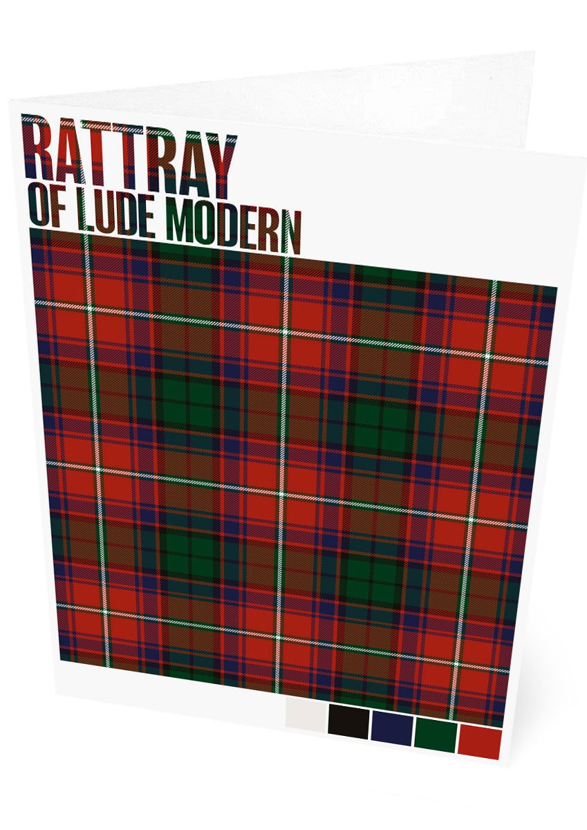 Rattray of Lude Modern tartan – set of two cards