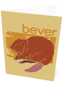Bever – card – Indy Prints by Stewart Bremner