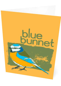 Blue bunnet – card – Indy Prints by Stewart Bremner