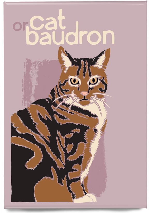 Cat or baudron – magnet – Indy Prints by Stewart Bremner