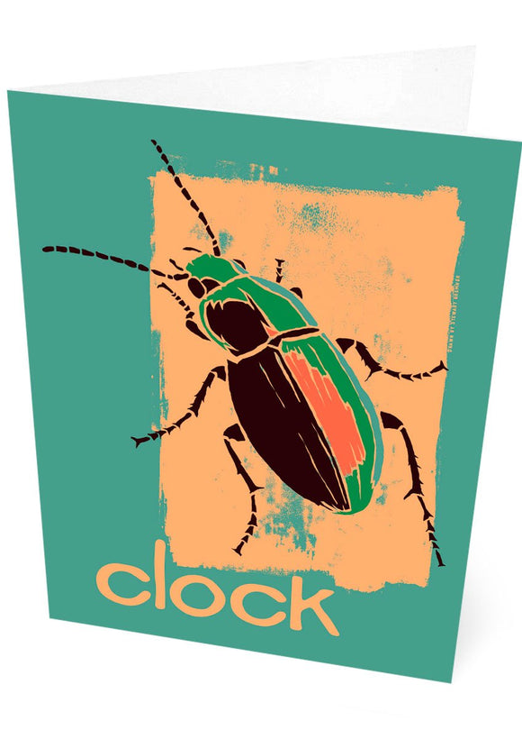 Clock – card – Indy Prints by Stewart Bremner