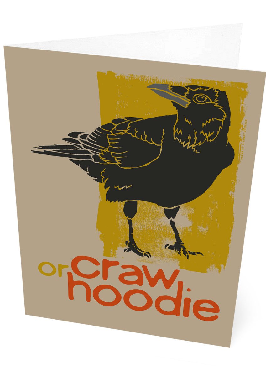 Craw – card – Indy Prints by Stewart Bremner