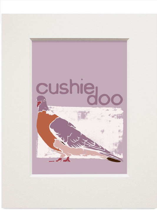 Cushie doo – small mounted print - Indy Prints by Stewart Bremner