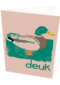 Deuk – card – Indy Prints by Stewart Bremner