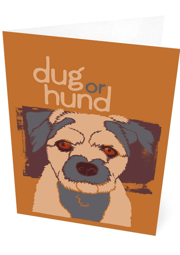 Dug or hund – card – Indy Prints by Stewart Bremner