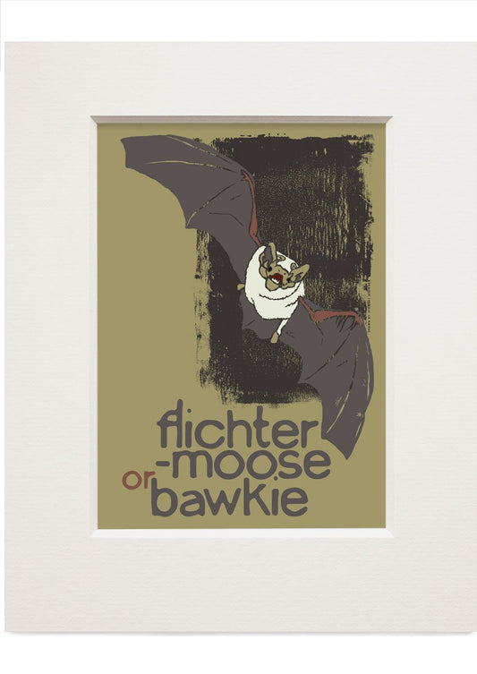 Flichtermoose or bawkie – small mounted print - Indy Prints by Stewart Bremner