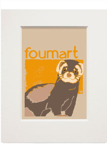 Foumart – small mounted print - Indy Prints by Stewart Bremner