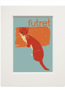 Futret – small mounted print - Indy Prints by Stewart Bremner