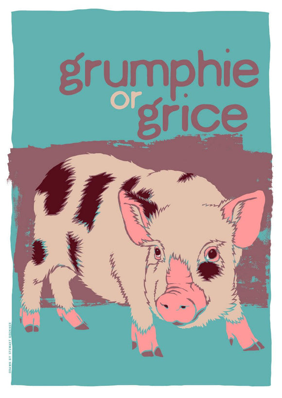 Grumphie or grice – poster – Indy Prints by Stewart Bremner
