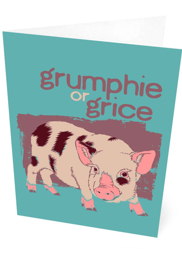 Grumphie or grice – card – Indy Prints by Stewart Bremner