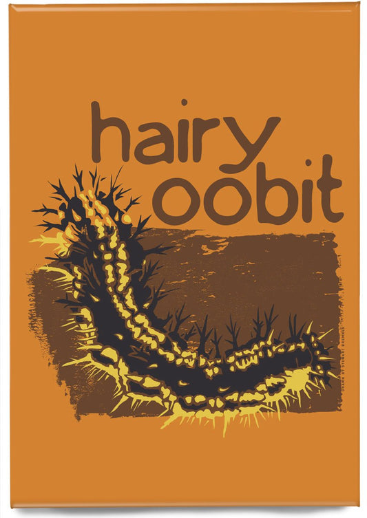 Hairy oobit – magnet – Indy Prints by Stewart Bremner