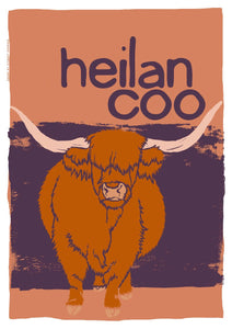 Heilan coo – poster – Indy Prints by Stewart Bremner
