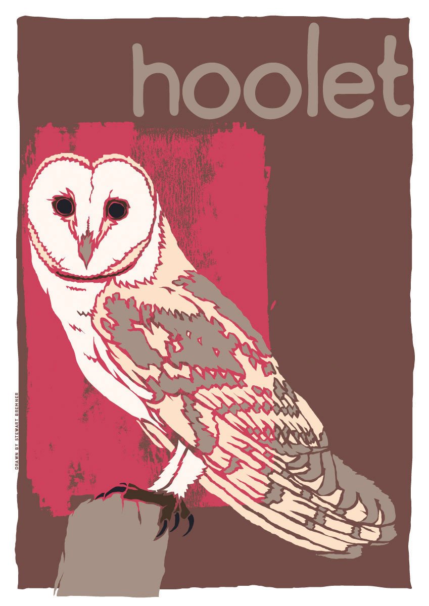Hoolet – poster – Indy Prints by Stewart Bremner