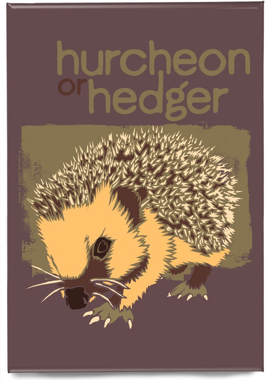 Hurcheon or hedger – magnet – Indy Prints by Stewart Bremner