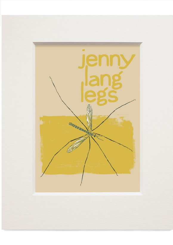 Jenny lang legs – small mounted print - Indy Prints by Stewart Bremner
