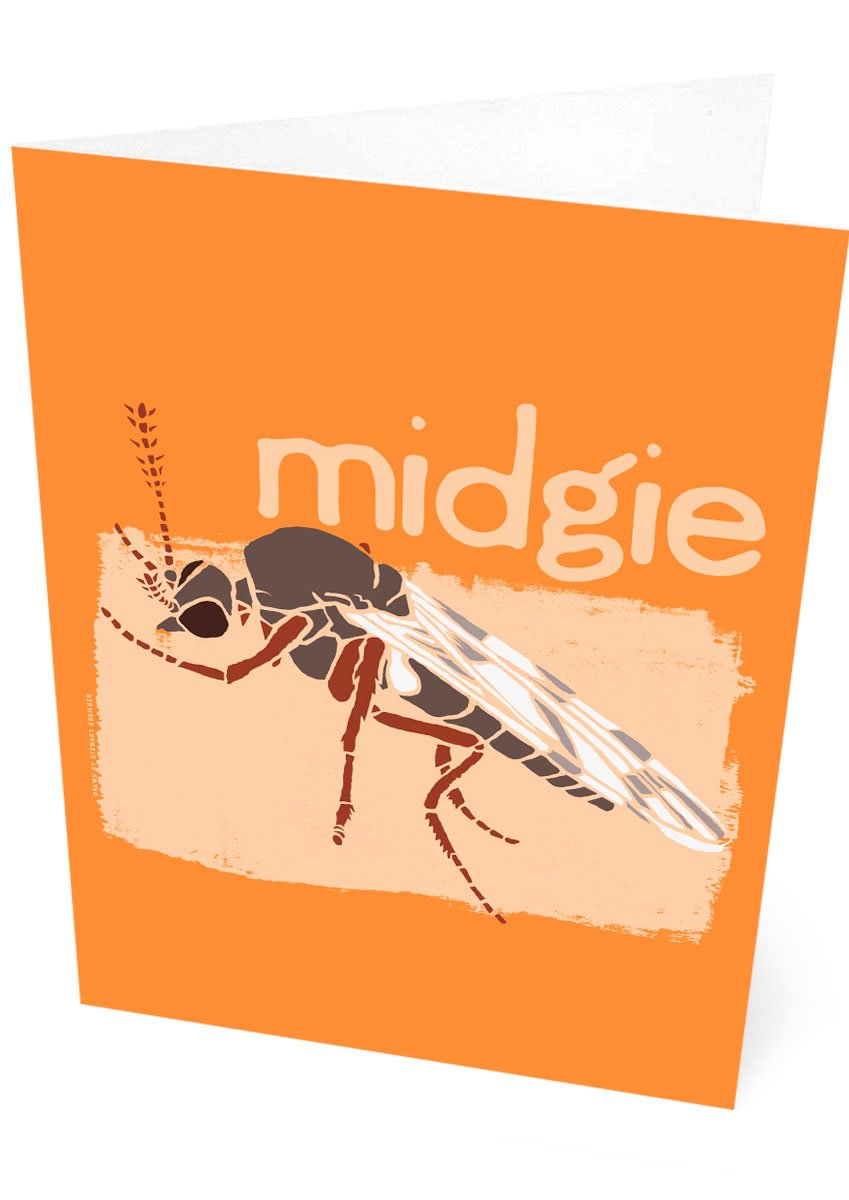 Midgie – card – Indy Prints by Stewart Bremner