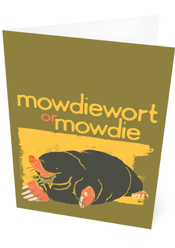 Mowdiewort or mowdie – card – Indy Prints by Stewart Bremner