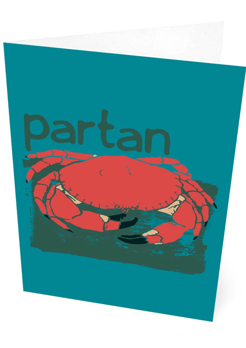 Partan – card – Indy Prints by Stewart Bremner