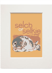 Selch or selkie – small mounted print - Indy Prints by Stewart Bremner