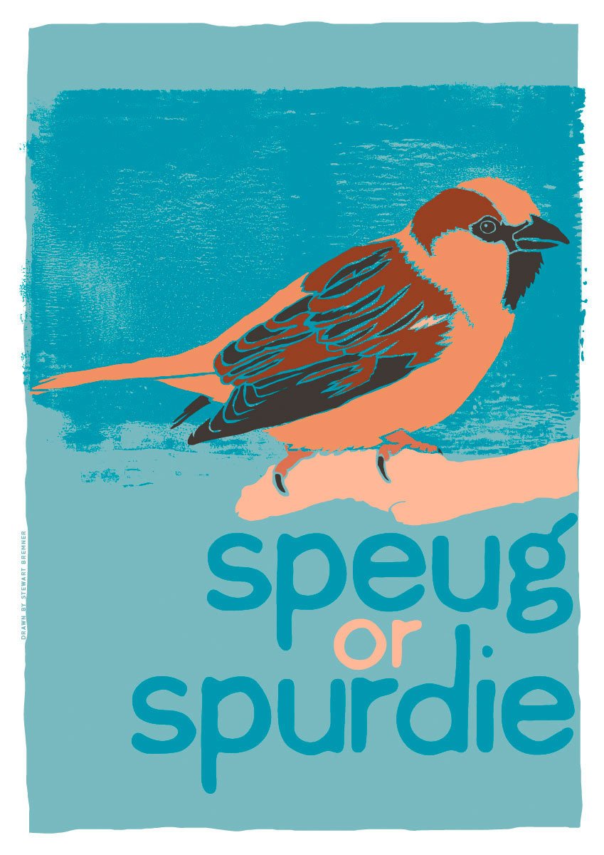 Speug or spurdie – poster – Indy Prints by Stewart Bremner