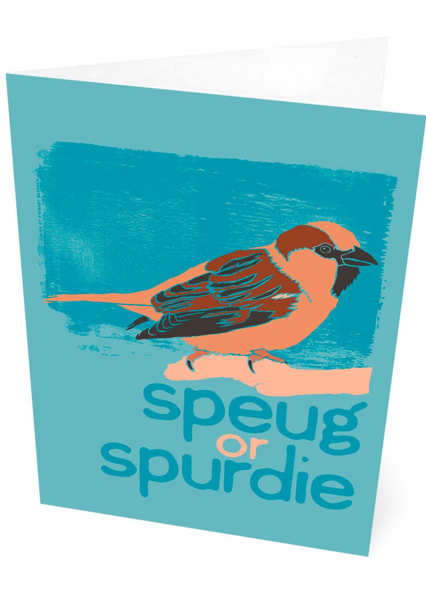 Speug or spurdie – card – Indy Prints by Stewart Bremner