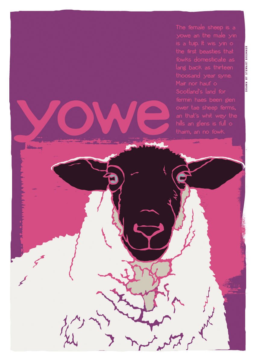 Yowe – poster – Indy Prints by Stewart Bremner