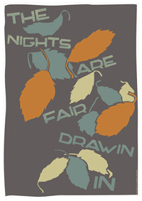 The nights are fair drawin in – giclée print