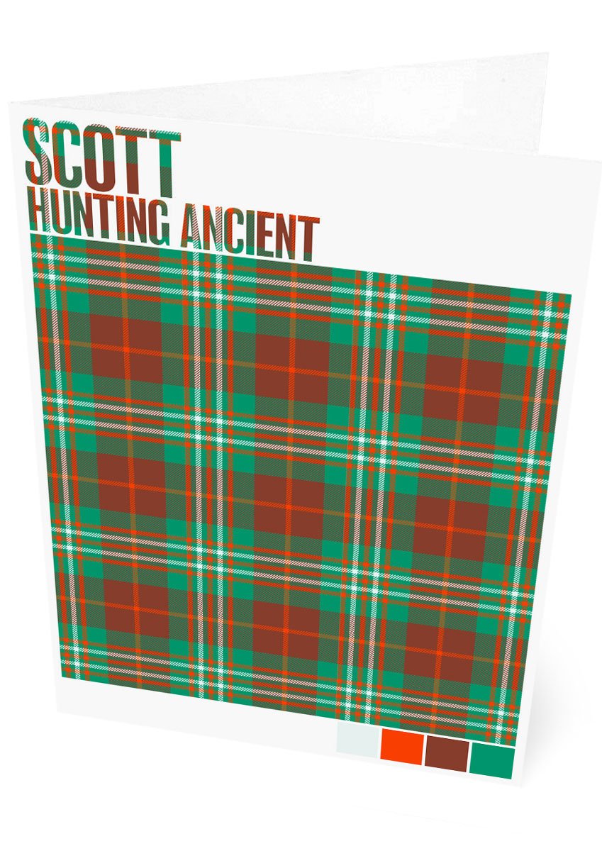 Scott Hunting Ancient tartan – set of two cards